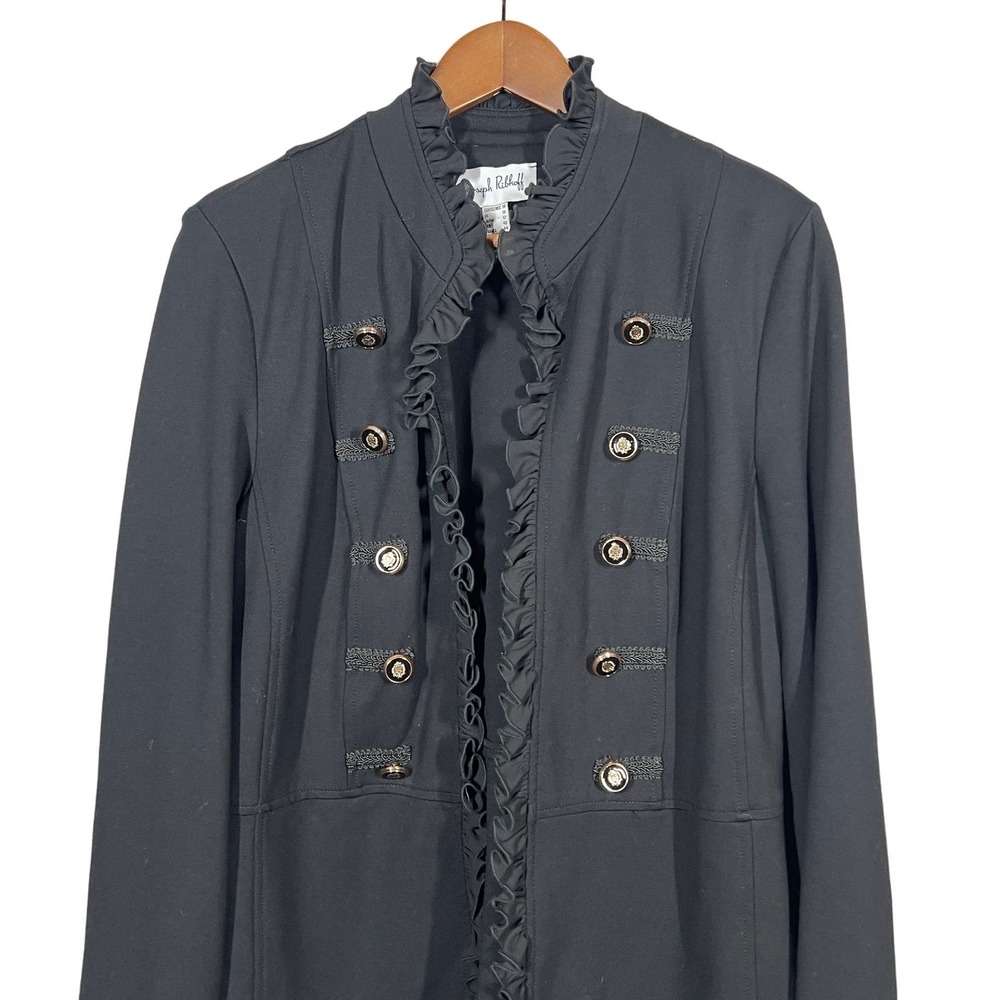 Joseph Ribkoff Charcoal Blazer with Button Accents